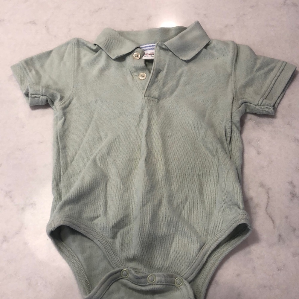 Talbots collared shirt style onesie